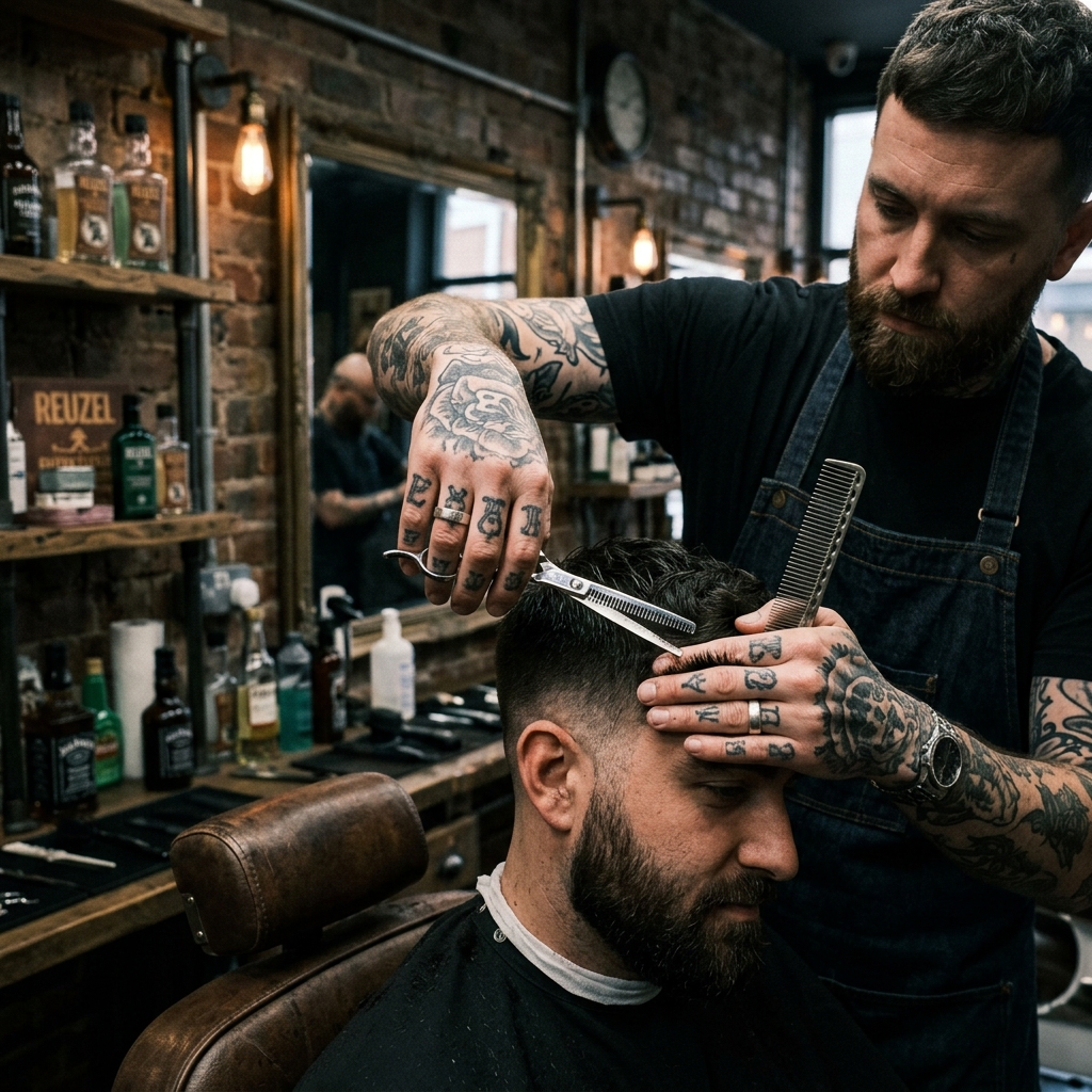 Master Barber at Work